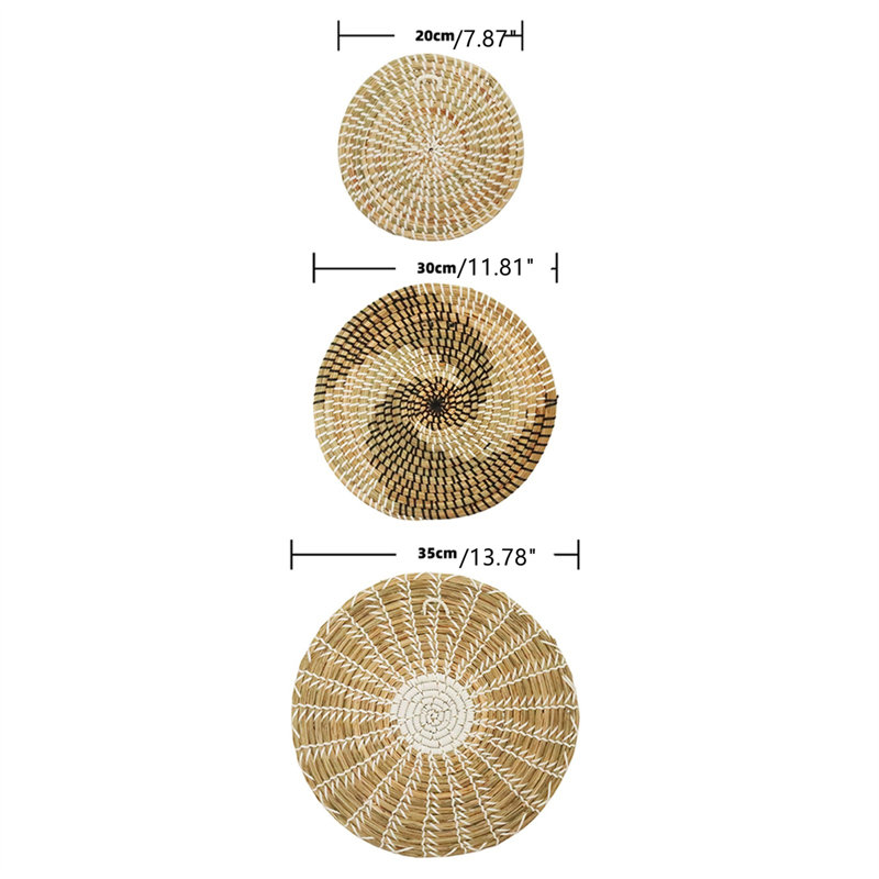 Dakota Fields 3 Piece Woven Basket Wall Décor Set & Reviews Wayfair